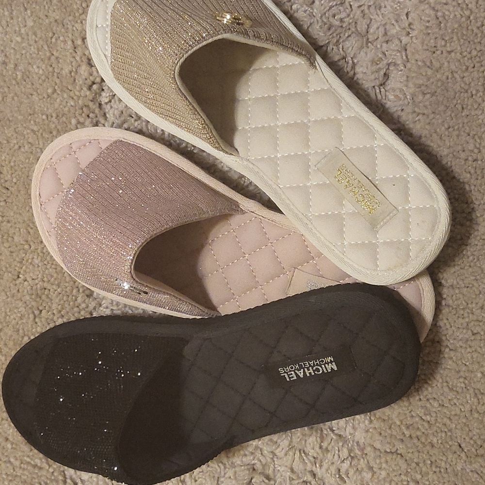 Michael Kors sparkly slides